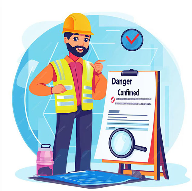 Safety Officer Warning About the Danger